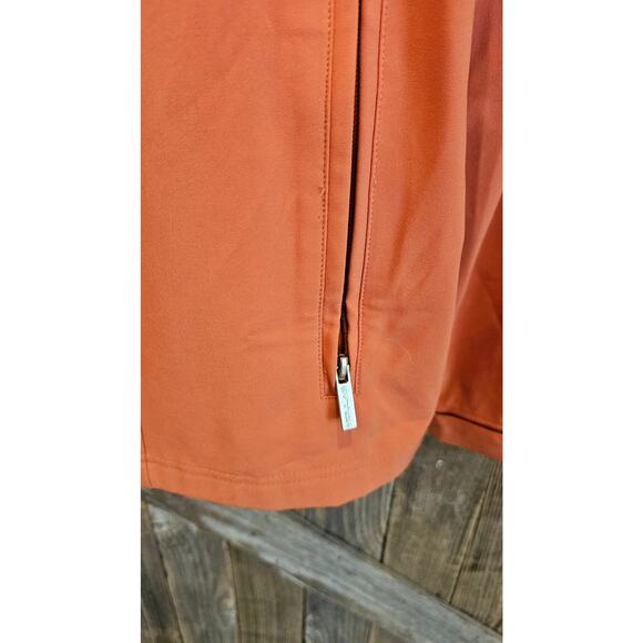 Hollas XFC wind water resistant golf jacket zip pockets orange performance L - Picture 6 of 9